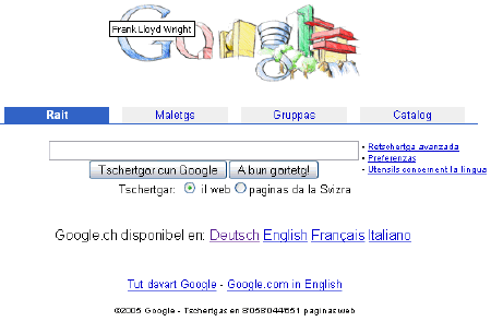 Google Schweiz rätoromansich