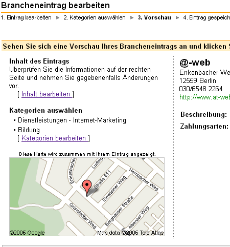 Google Branchencenter