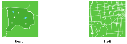 Regionale Google Anzeigen - Land, Stadt