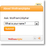 Wolfram Alpha bietet viele interessante Widgets