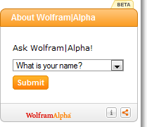 Wolfram Alpha bietet viele interessante Widgets