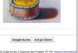 Google feiert 12. Geburtstag