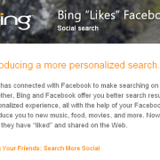 Bing und Facebook zeigen sich den “gefällt mir” Daumen