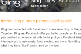 Bing und Facebook zeigen sich den “gefällt mir” Daumen