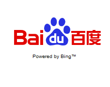 Baidu powered by Bing – englisch