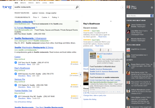 Bing Trefferliste 2012