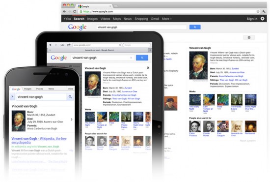 Google Knowledge Base auf mobilen Geräten